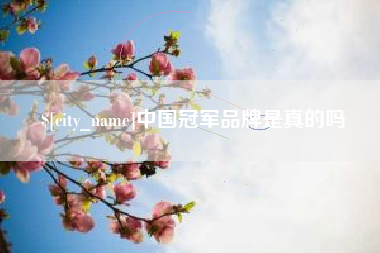 云浮中国冠军品牌是真的吗