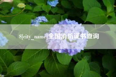 云浮全国消防证书查询