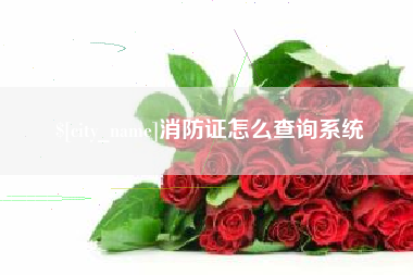 云浮消防证怎么查询系统