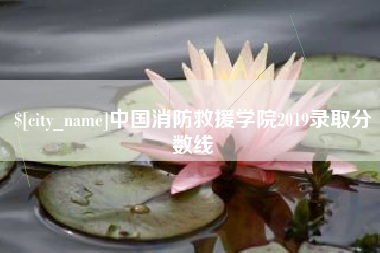 云浮中国消防救援学院2019录取分数线