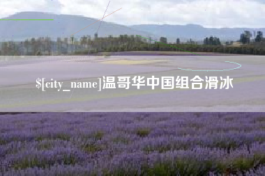 云浮温哥华中国组合滑冰