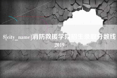 云浮消防救援学院招生录取分数线2019