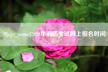 云浮2020年消防考试网上报名时间