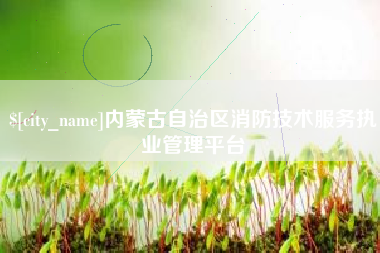 云浮内蒙古自治区消防技术服务执业管理平台