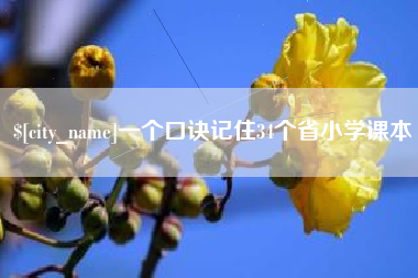 云浮一个口诀记住34个省小学课本