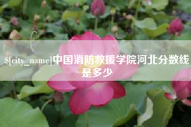 云浮中国消防救援学院河北分数线是多少