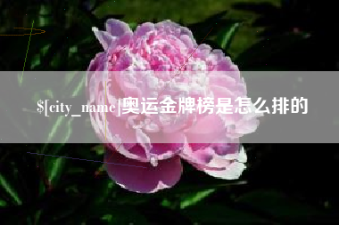 云浮奥运金牌榜是怎么排的