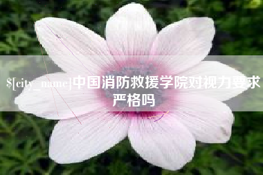 云浮中国消防救援学院对视力要求严格吗