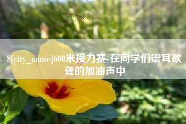 云浮600米接力赛-在同学们震耳欲聋的加油声中