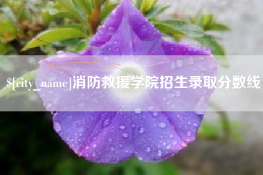 云浮消防救援学院招生录取分数线