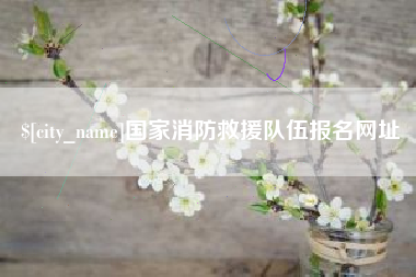 云浮国家消防救援队伍报名网址