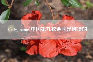 云浮中国第九枚金牌是谁得的