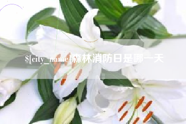 云浮森林消防日是哪一天