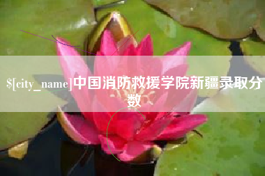 云浮中国消防救援学院新疆录取分数
