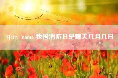 云浮我国消防日是哪天几月几日