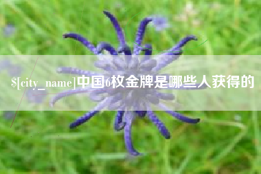 云浮中国6枚金牌是哪些人获得的
