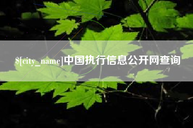 云浮中国执行信息公开网查询