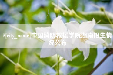 云浮中国消防救援学院湖南招生情况公布