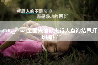 云浮全国失信被执行人查询结果打印流程