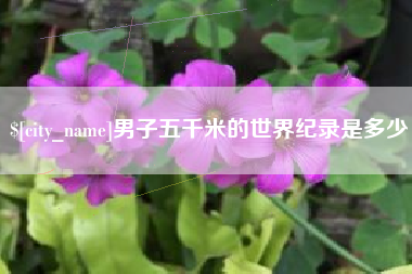 云浮男子五千米的世界纪录是多少