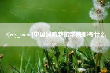 云浮中国消防救援学院都考什么