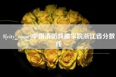 云浮中国消防救援学院浙江省分数线