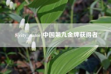 云浮中国第九金牌获得者