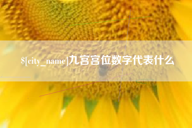 云浮九宫宫位数字代表什么
