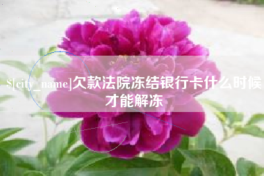 云浮欠款法院冻结银行卡什么时候才能解冻