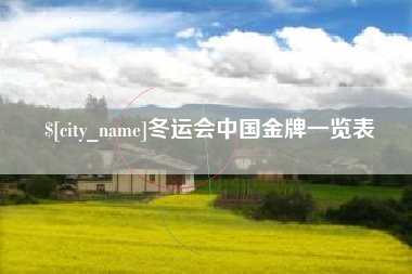云浮冬运会中国金牌一览表