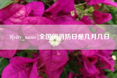 云浮全国的消防日是几月几日