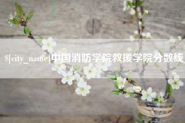 云浮中国消防学院救援学院分数线
