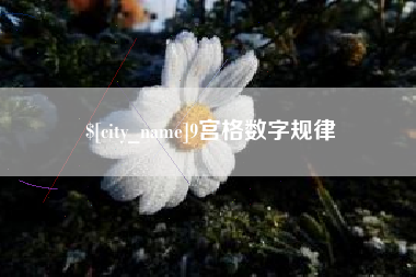云浮9宫格数字规律